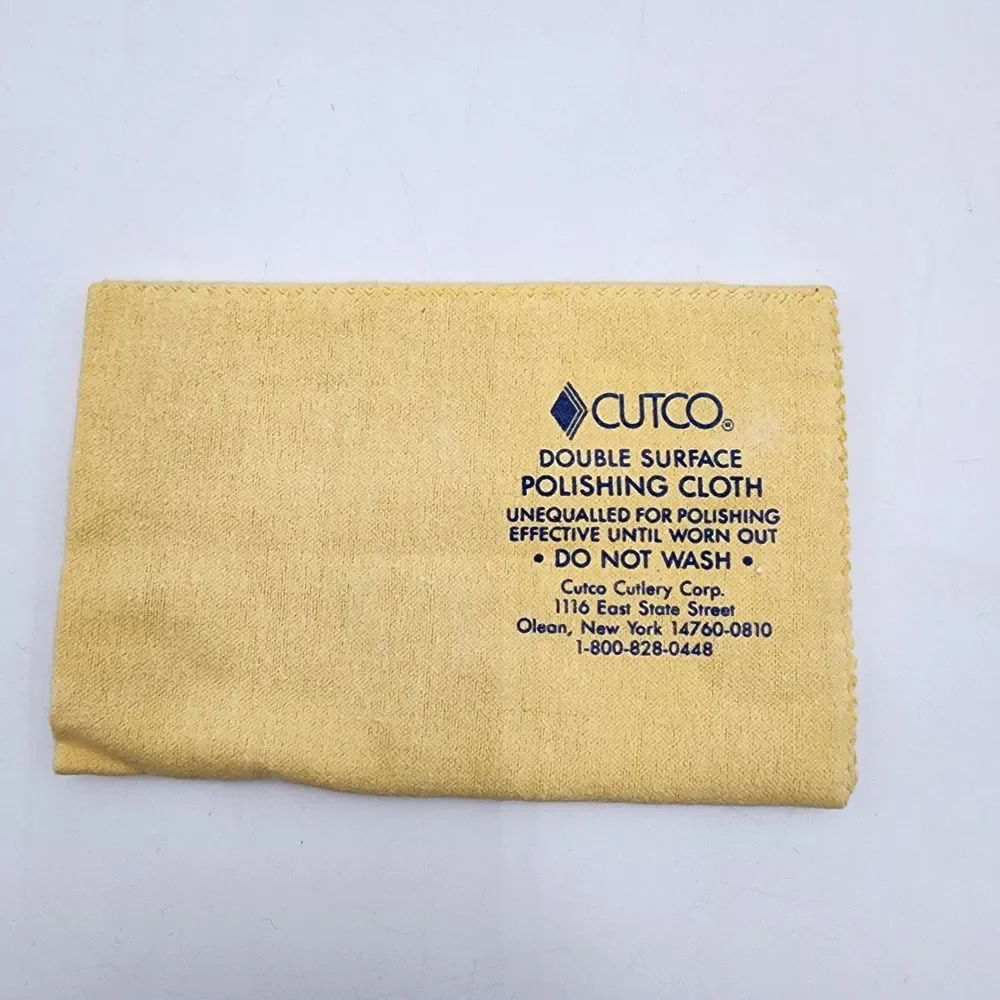 CUTCO DOUBLE SURFACE‎ POLISHING CLOTH New Old Stock